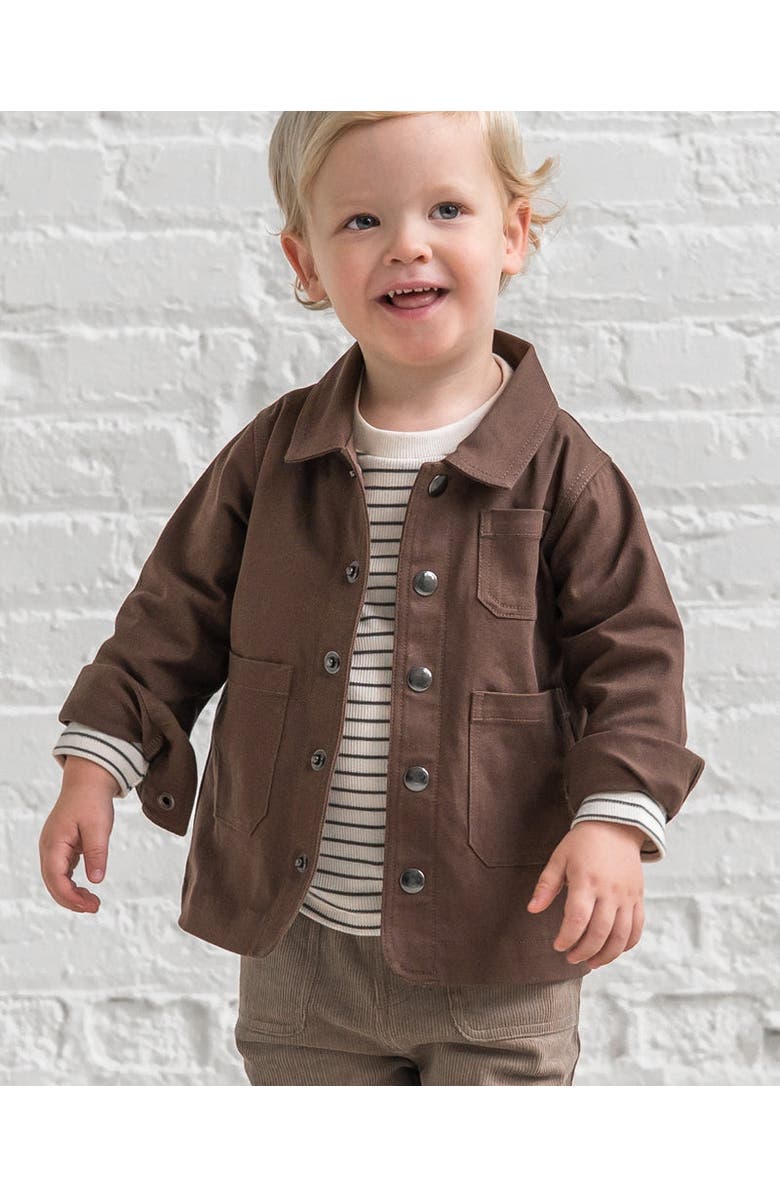 Kendi Denver Twill Chore Jacket, Alternate, color, Chestnut