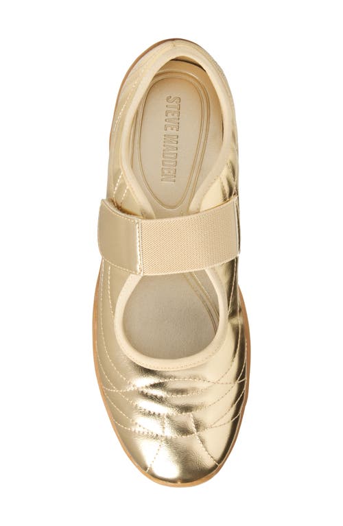Steve Madden Scooter Mary Jane Sneaker In Gold
