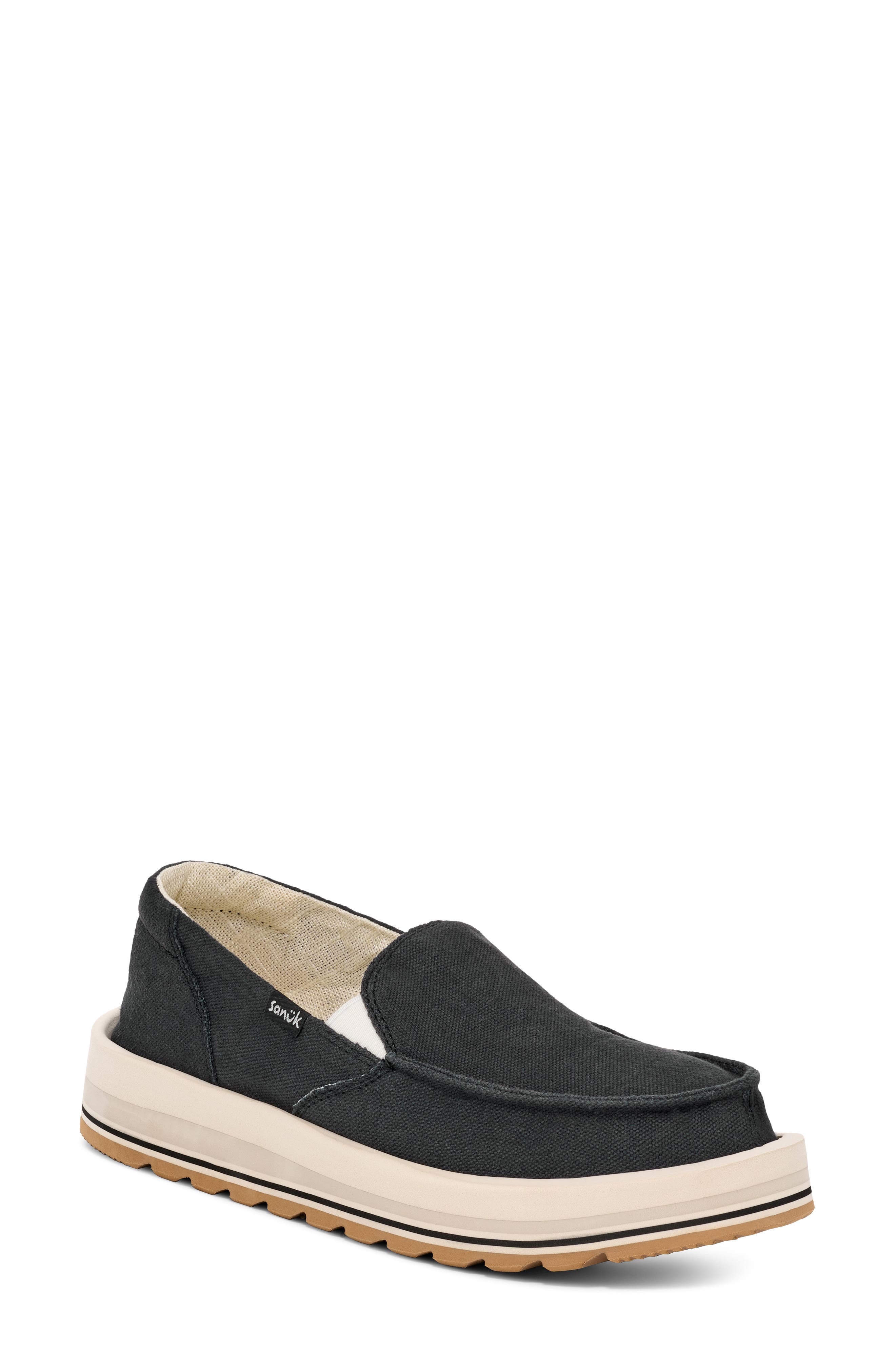 Sanuk Donna Mesa Slip-On Sneaker, Main, color, Black
