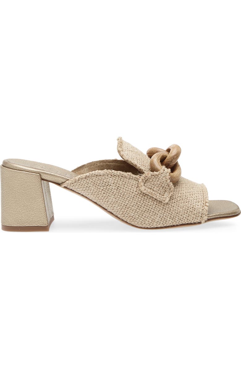 Pedro Garcia Umita Water Resistant Block Heel Mule, Alternate, color, Natural Burlap - Oak