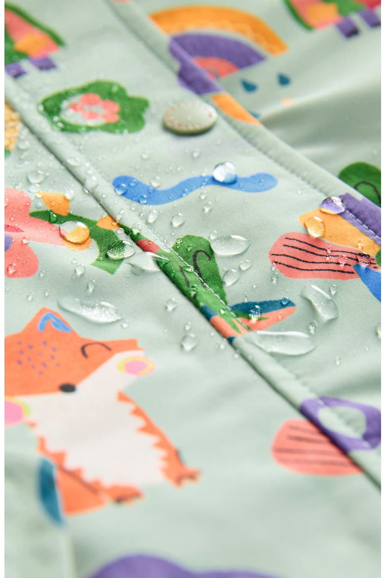 Kids' Print Waterproof Rain Jacket, Alternate, color, BLUE