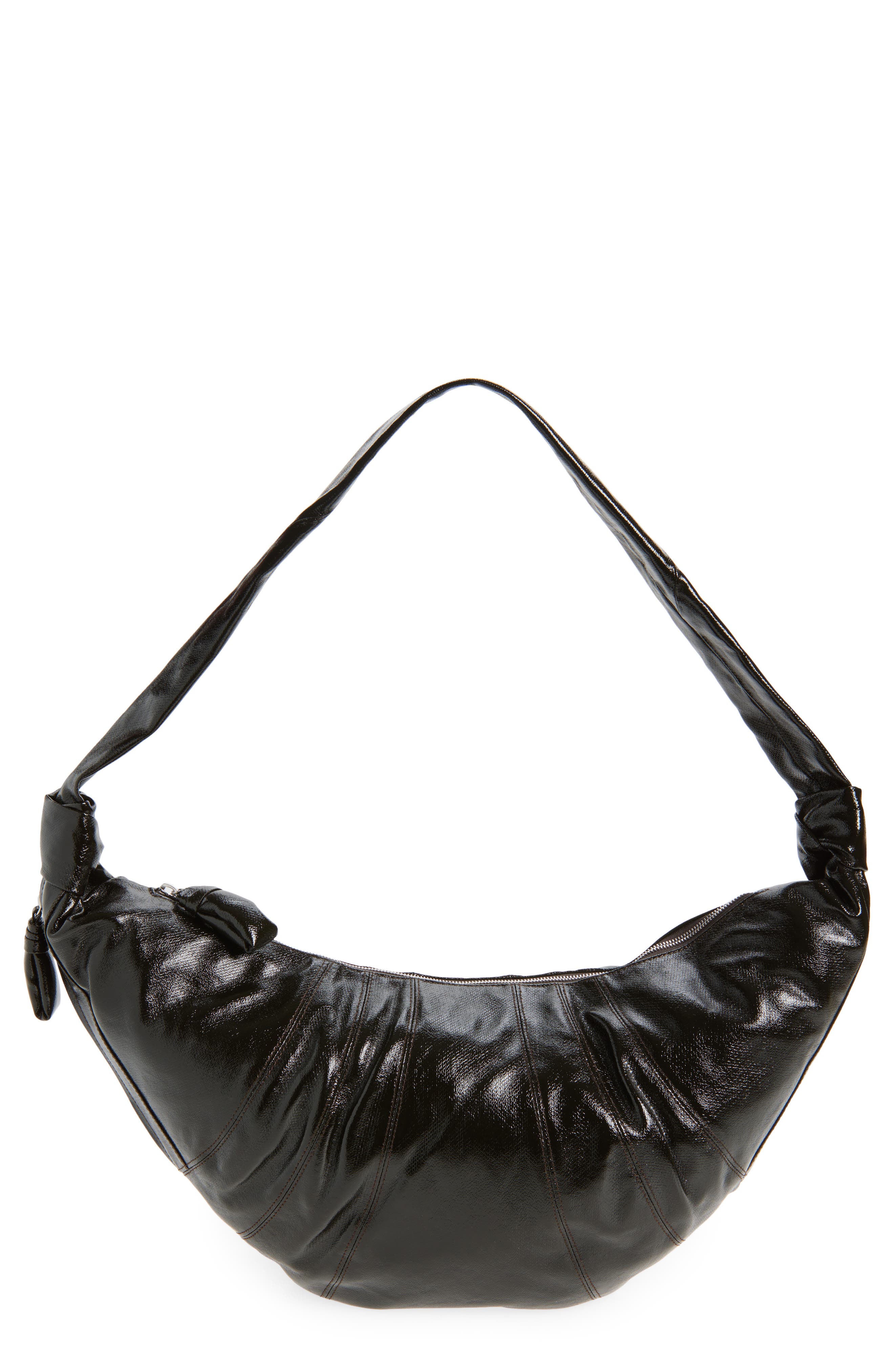 Lemaire Large Croissant Coated Cotton Canvas Shoulder Bag, Main, color, 