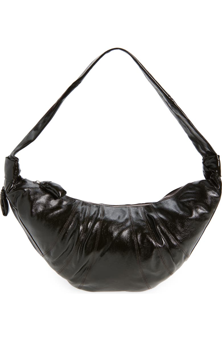 Lemaire Large Croissant Coated Cotton Canvas Shoulder Bag, Main, color,
