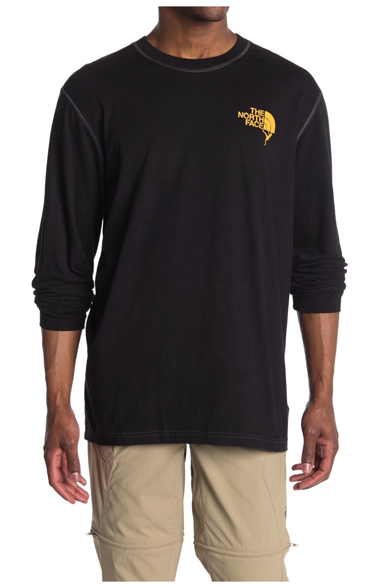 The North Face Dome Climb Logo Print Long Sleeve T-Shirt, Main, color, 