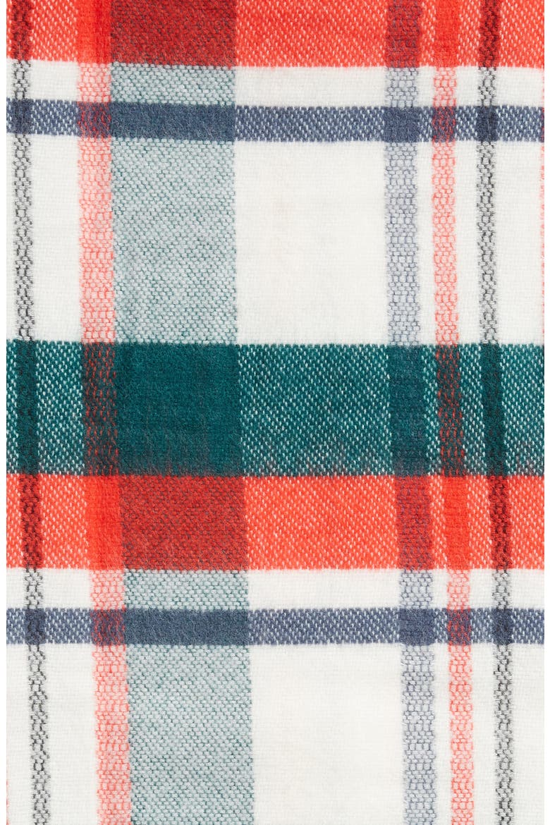 Rachell Parcell Tartan Plaid Throw Blanket, Alternate, color, GREEN BOTANICAL PLAID