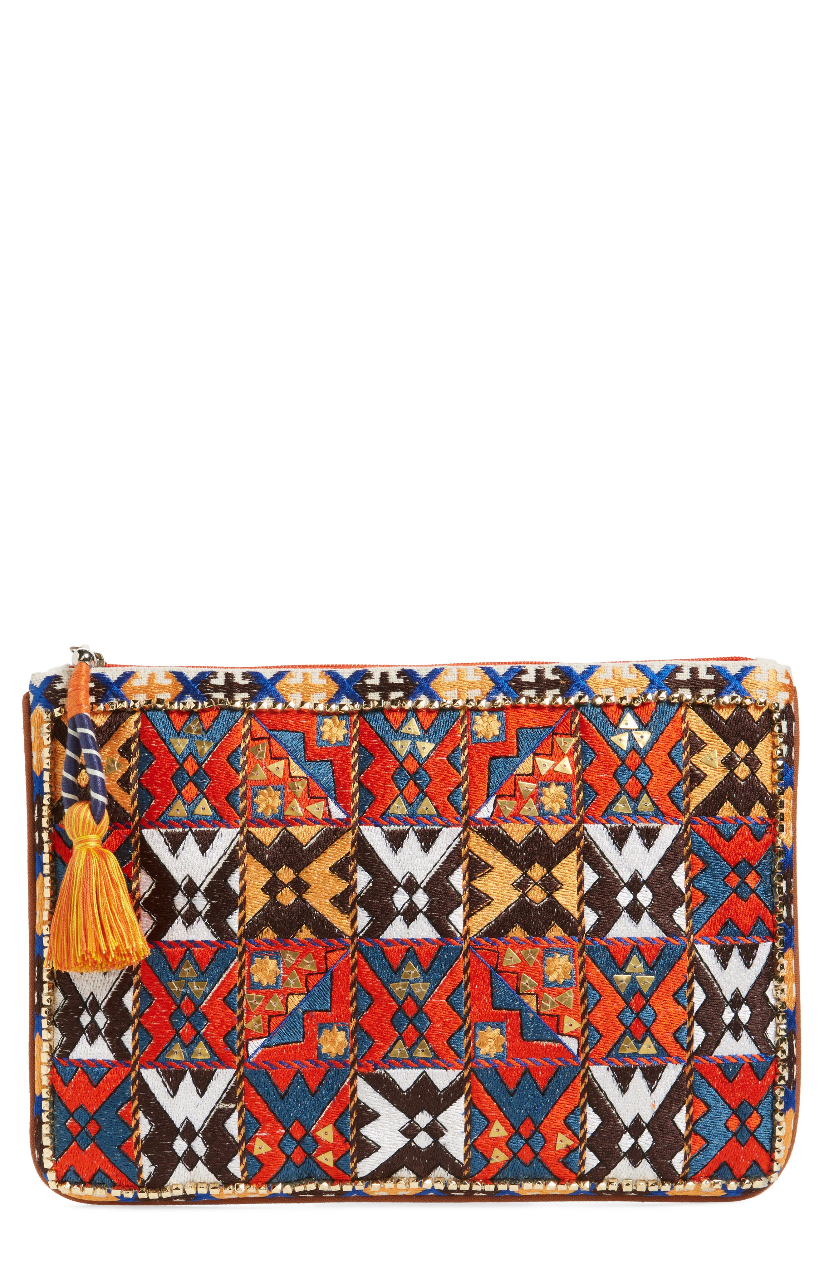 STEVEN by Steve Madden Lunar Beaded Pouch, Main, color, 