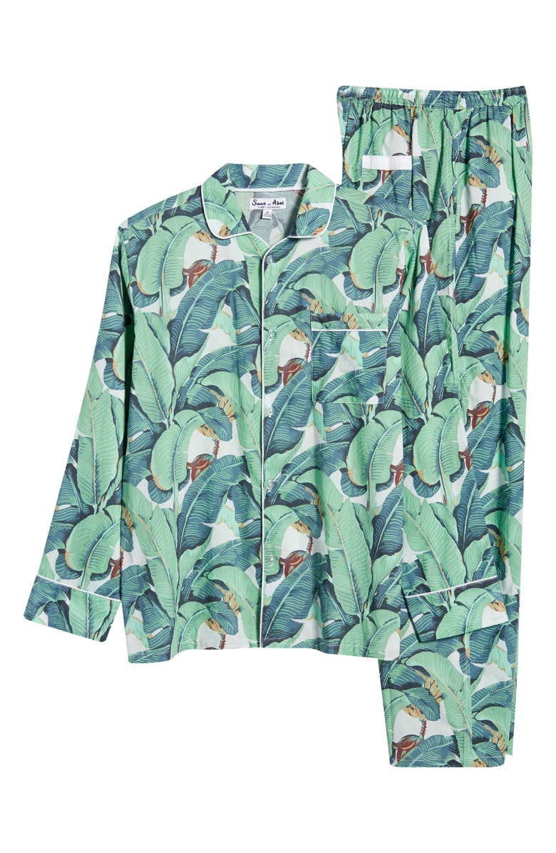 Sant and Abel Men's Martinique<sup>®</sup> Banana Leaf Print Pajamas, Alternate, color, 