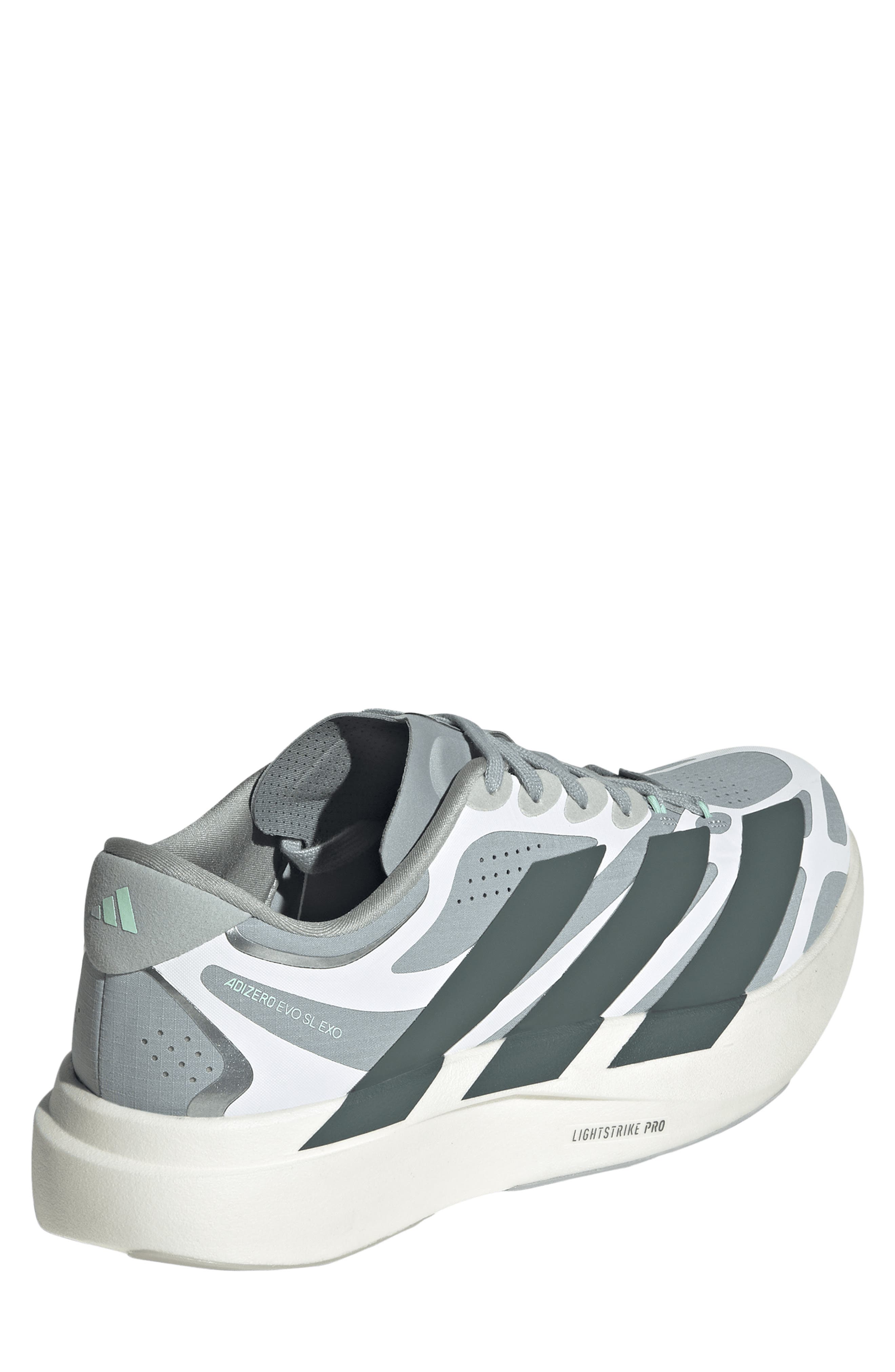 Adizero Evo SL Running Shoe, Alternate, color, WONDER SAGE/ LEGEND IVY/ WHITE
