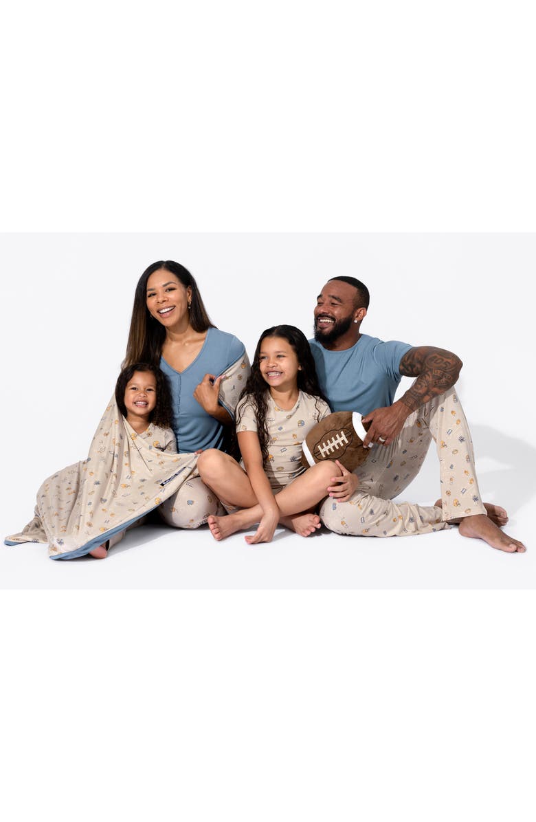 Bellabu Bear Kids' Football Print Reversible Blanket, Alternate, color, 