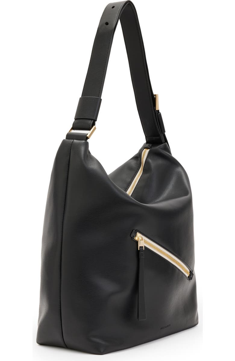 AllSaints Aliyah Leather Shoulder Bag, Alternate, color,
