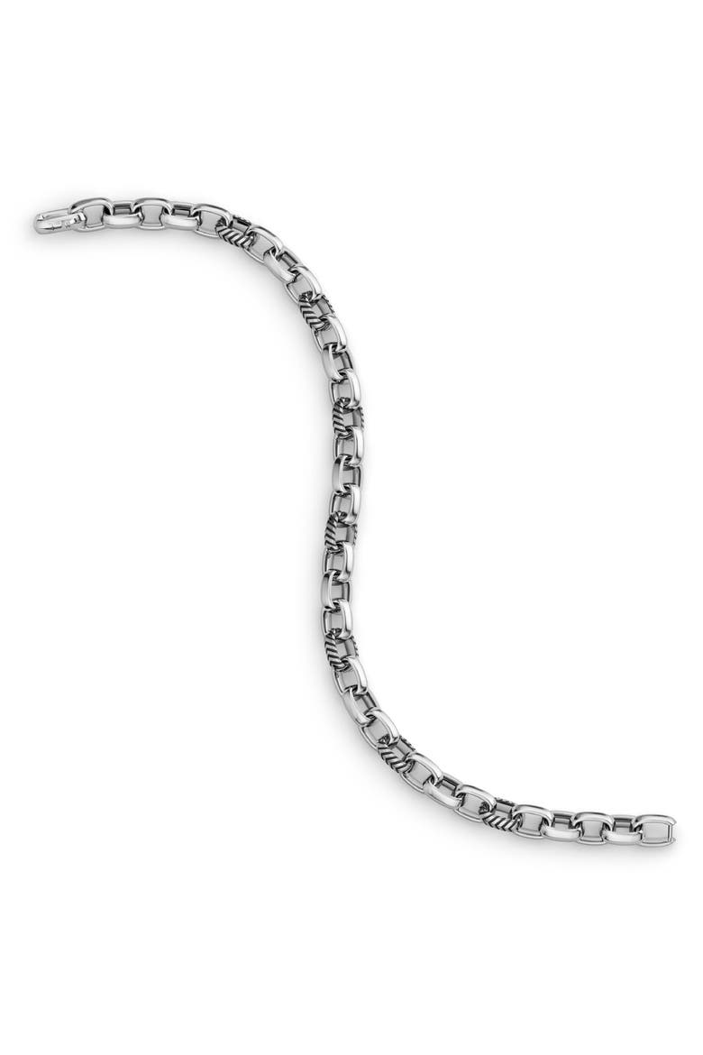 Men's Chevron Link Bracelet, Alternate, color, SILVER
