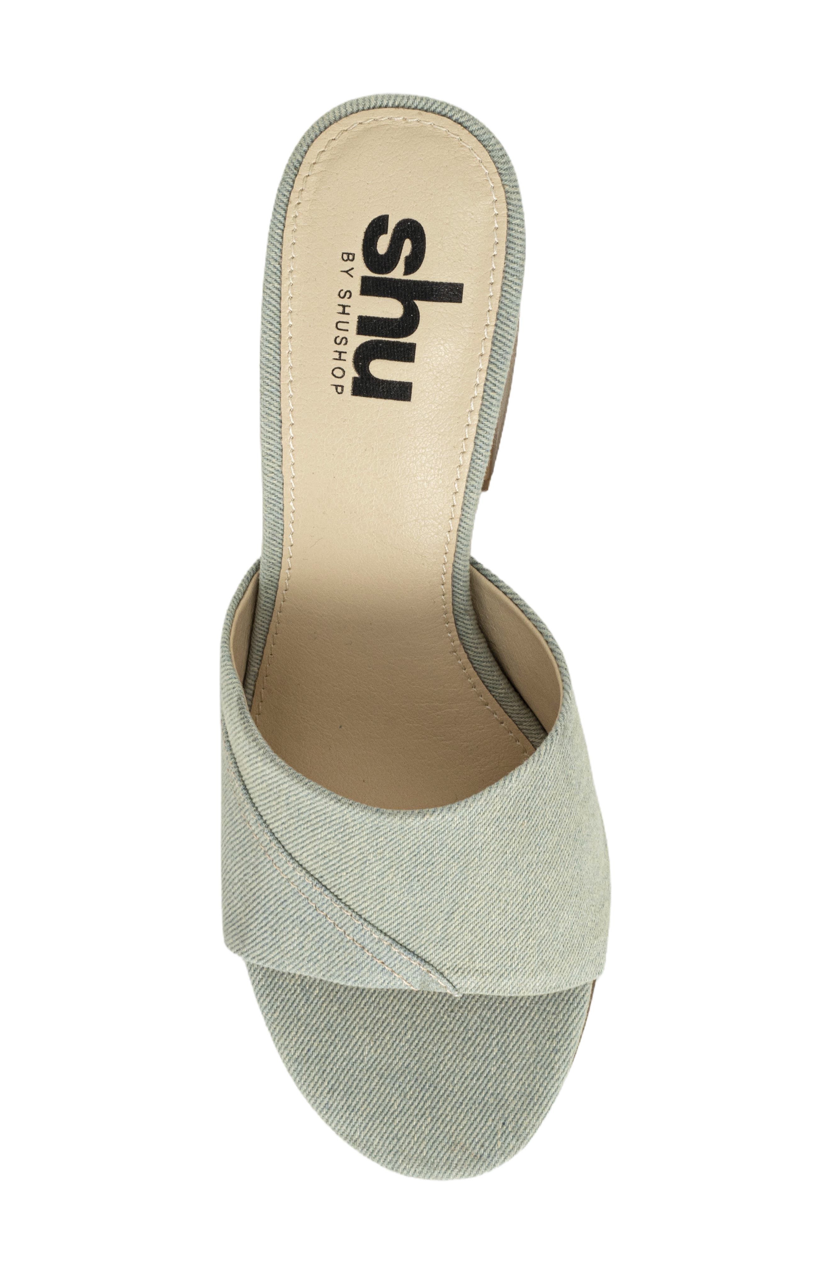 Elsy Slide Sandal, Alternate, color, LIGHT DENIM