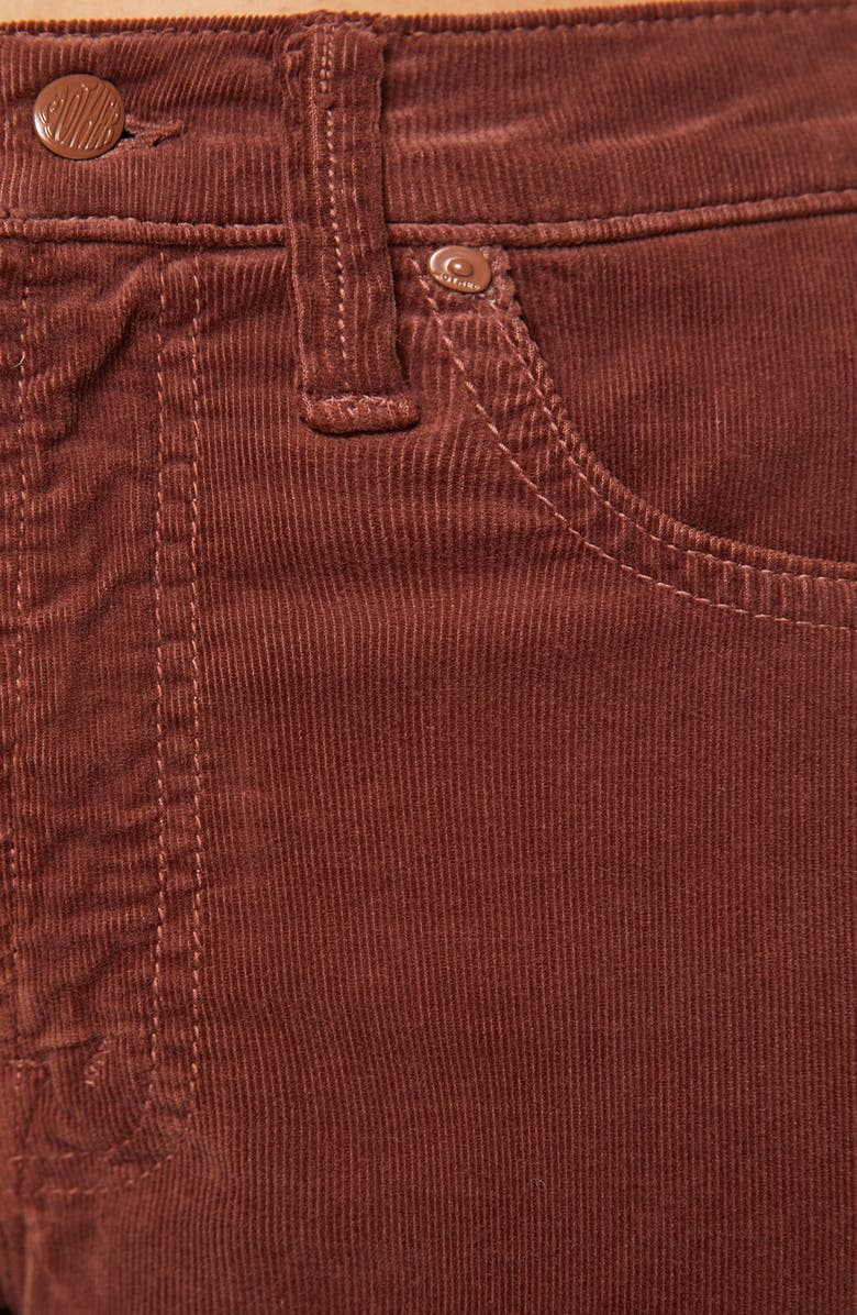 MOTHER The Maven Mid Rise Ankle Wide Leg Corduroy Pants, Alternate, color, Hopscotch- Aztec