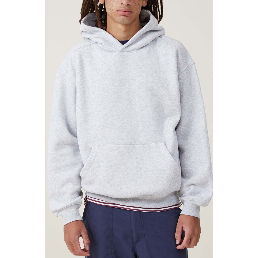 Cotton On Men's Box Fit Hoodie In Grey Marle