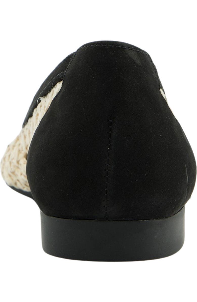 Paul Green Daisy Pointed Toe Flat, Alternate, color, Black Nature Diva Nubuk
