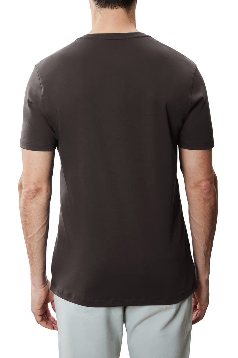 Georgia Regular Fit V-Neck T-Shirt, Alternate, color, ESPRESSO