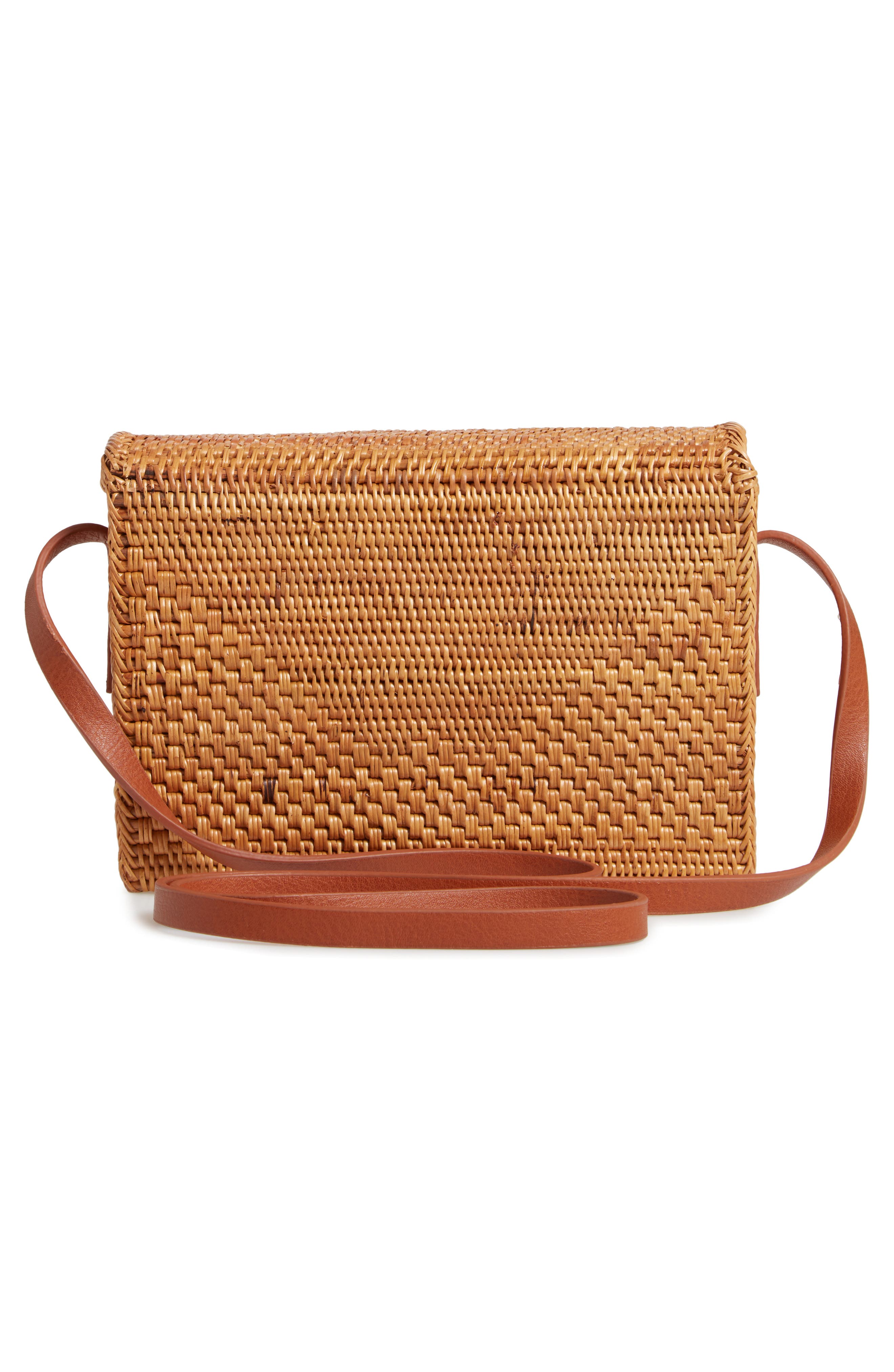 Nordstrom Celeste Straw Crossbody Bag, Alternate, color, 