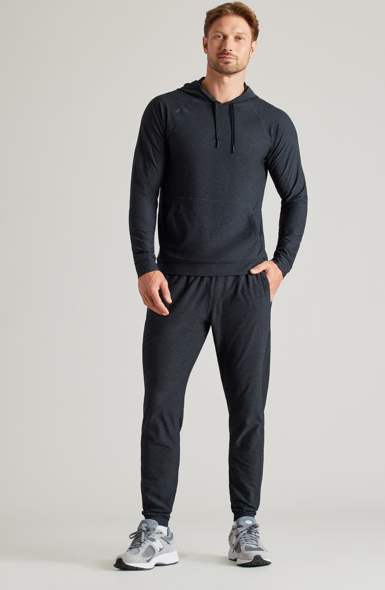 Rhone Atmosphere Midweight Hoodie, Alternate, color, True Black