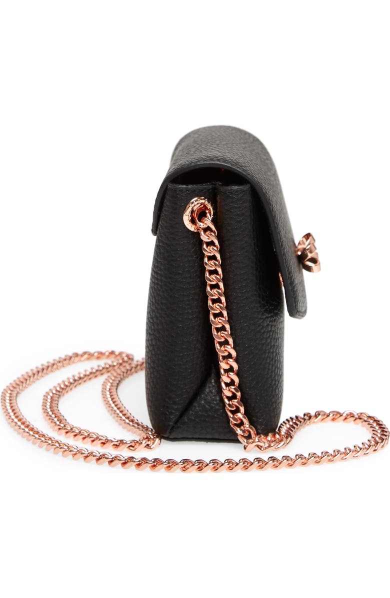 Ted Baker London Bow Leather Crossbody Bag, Alternate, color,