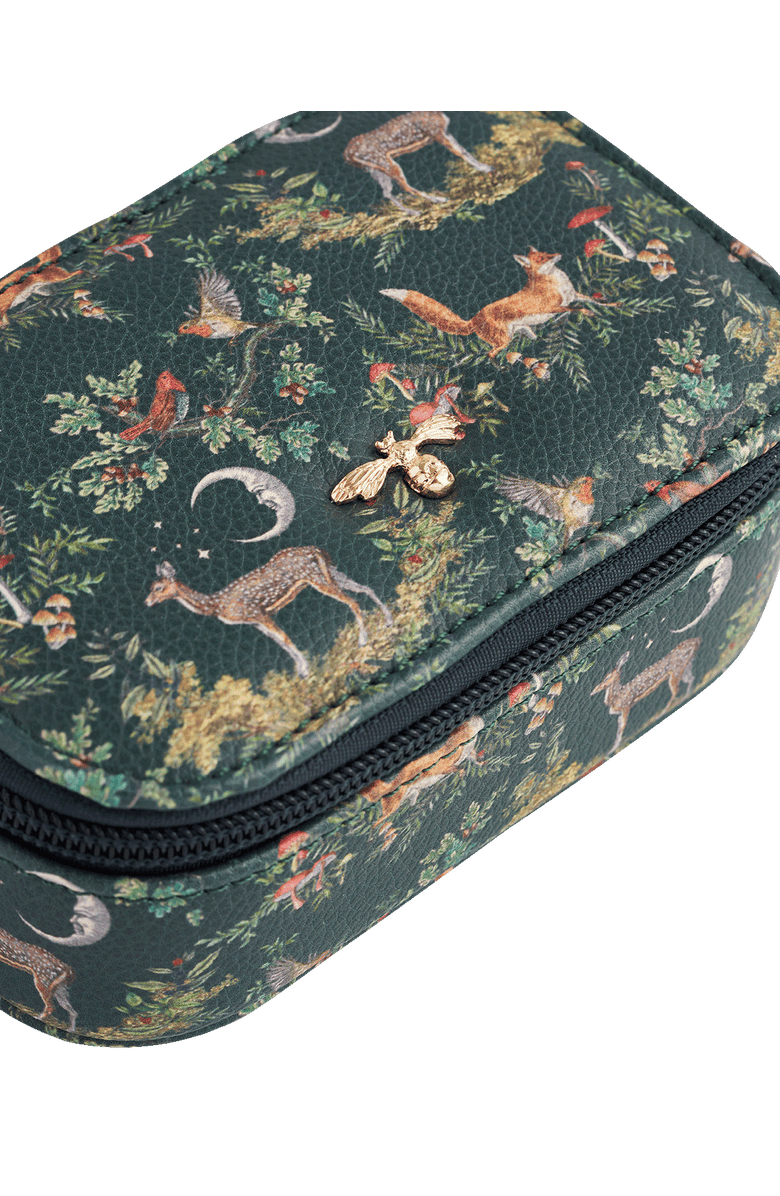 Fable England Into the Woods Small Green Jewellery Box, Alternate, color, Woodland Green
