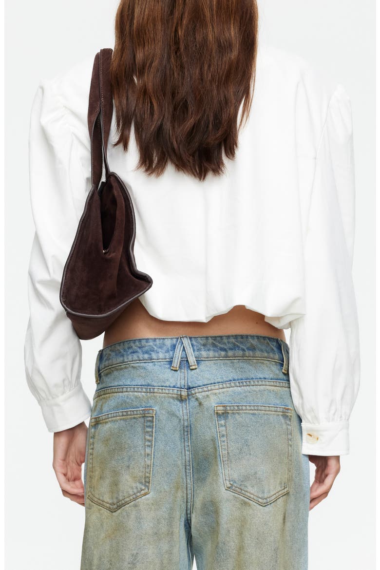 Luminous Faux Suede Jacket, Alternate, color, MOONLIGHT