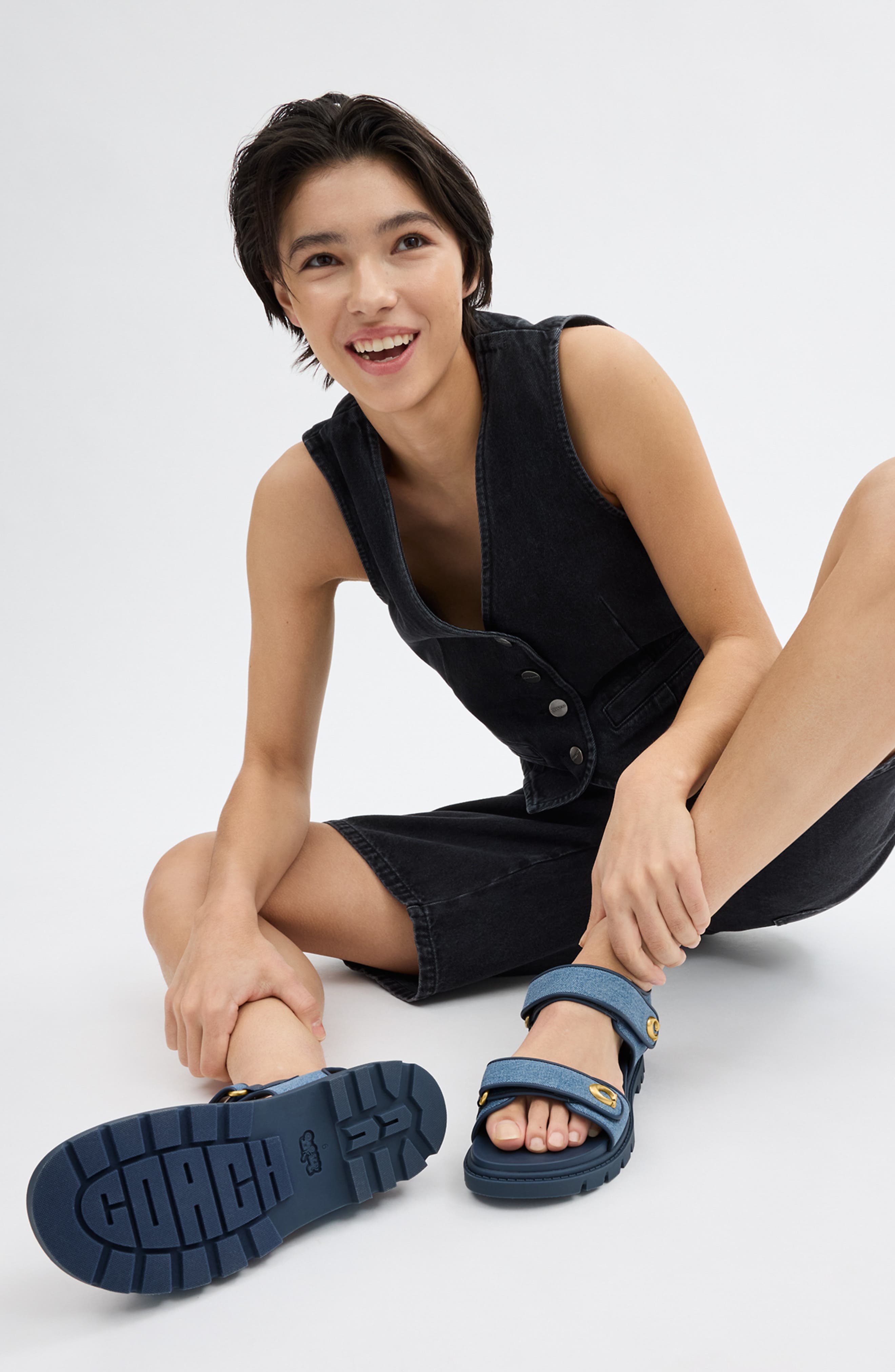 Brynn Canvas Sandal, Alternate, color, INDIGO DENIM