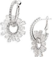 Tasha CZ Dangle Hoop Earrings
