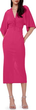 Diane von Furstenberg Valerie Center Ruched Bodice Dress