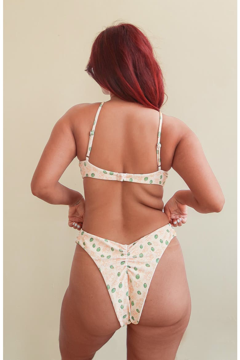 Siena Thong Bikini Bottom, Alternate, color, Oliva