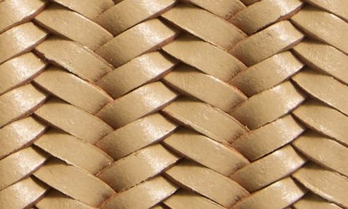 Nordstrom Diego Woven Leather Stretch Belt In Gold
