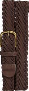NORDSTROM RACK Suede Twist Woven Belt