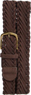 NORDSTROM RACK Suede Twist Woven Belt