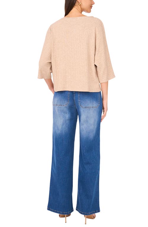 Vince Camuto Oversize Boatneck Top In Pink