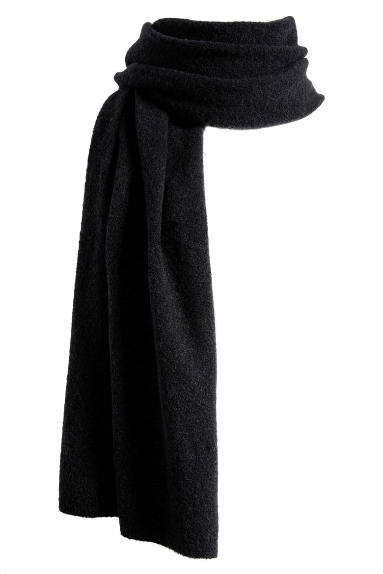Nara Long Scarf, Alternate, color, BLACK
