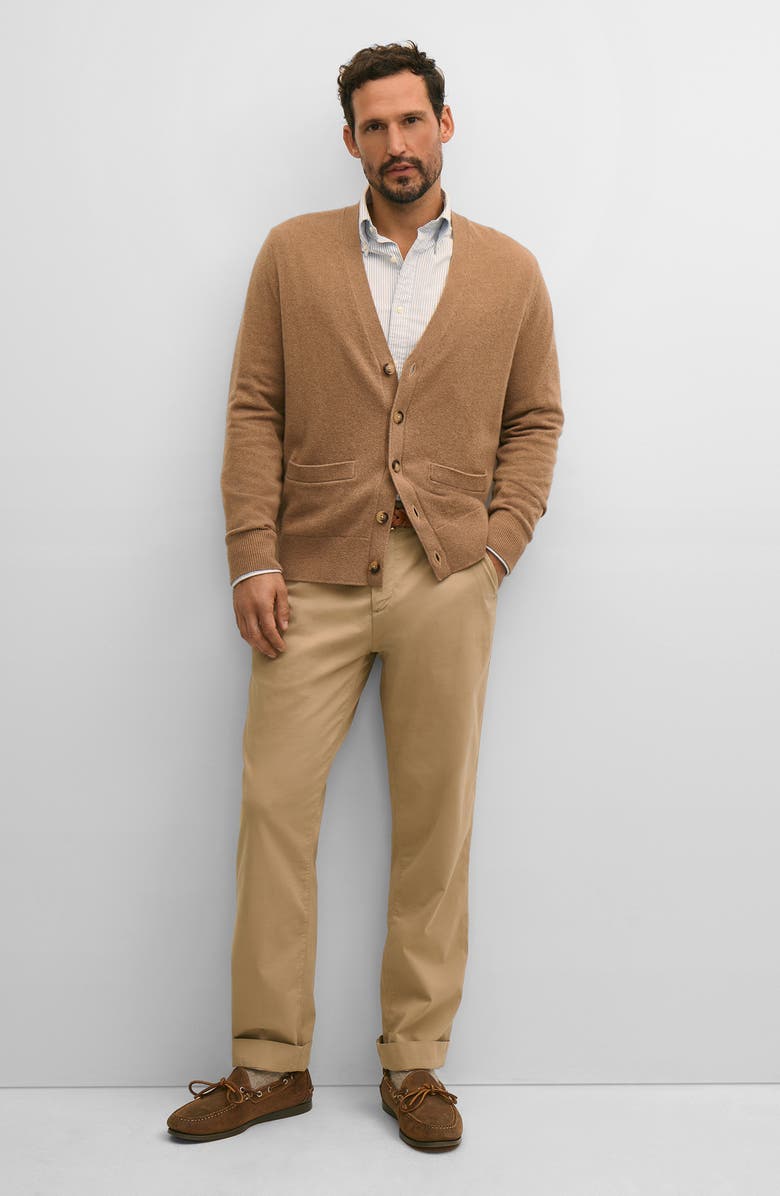 Brooks Brothers The Friday Regular Flat Front Straight Leg Cotton Chinos, Alternate, color, Incense