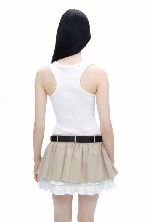 NOCTURNE NOCTURNE LAYERED MINI SKIRT