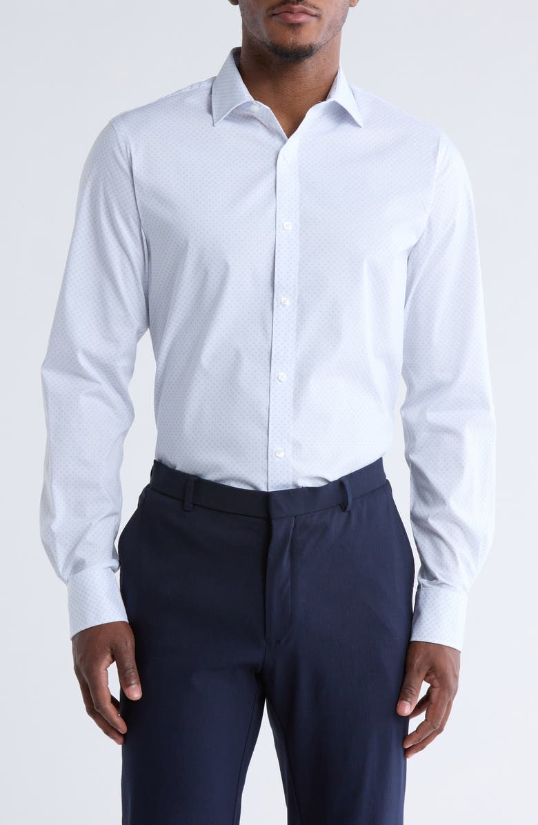 Tommy Hilfiger Slim Fit All-Season Stretch Dress Shirt, Main, color, 