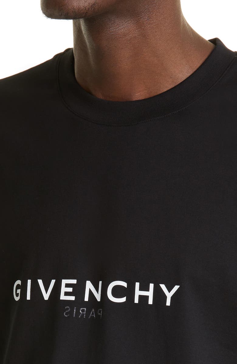 Givenchy Slim Fit Logo T-Shirt, Alternate, color, Black