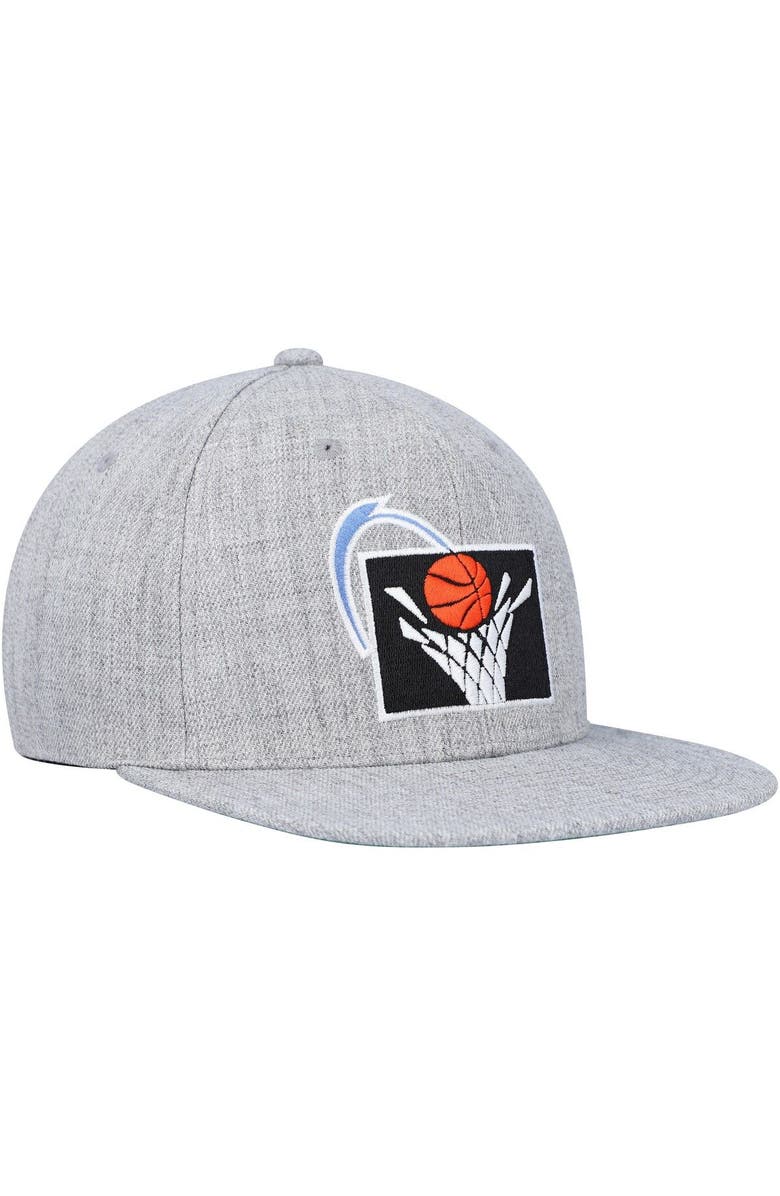Mitchell & Ness Men's Mitchell & Ness Heather Gray Cleveland Cavaliers Hardwood Classics 2.0 Snapback Hat, Alternate, color, Heather Gray