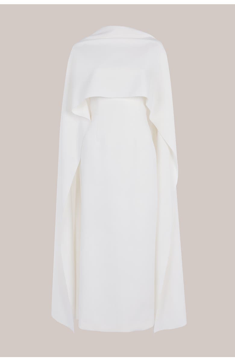 Roksanda Elina Crepe Bridal Dress, Alternate, color, Ivory