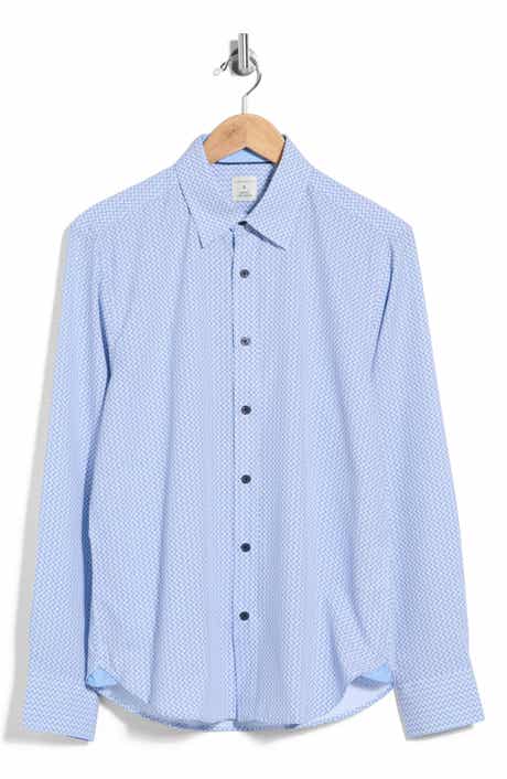 Crosshatch Long Sleeve Button Up Shirt