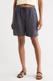 James Perse Linen Bermuda Shorts