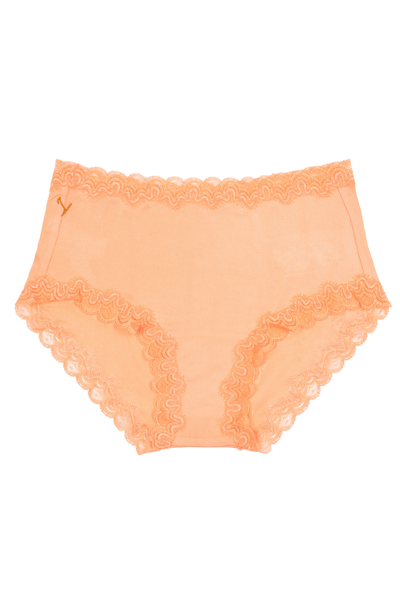 Uwila Warrior Soft Silk Briefs, Main, color, Papaya Punch