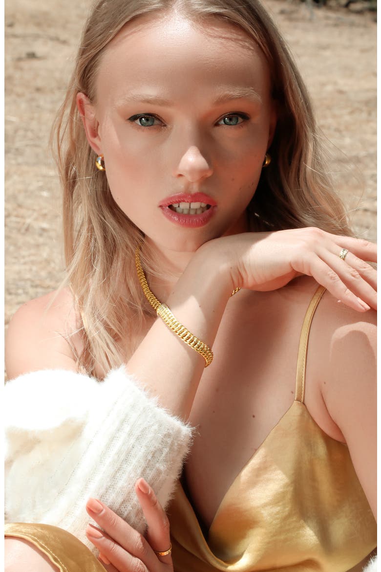 14K Gold Chain Collar Necklace (Nordstrom Exclusive), Alternate, color, 14K YELLOW GOLD