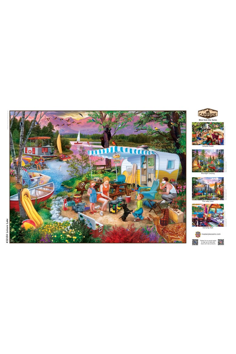 Leisure Lake 300 Piece Jigsaw Puzzle, Alternate, color, Multicolor