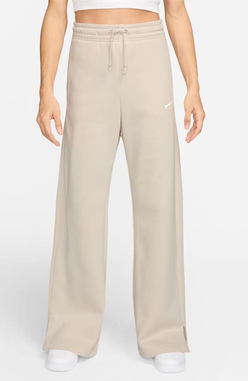 Nike Sportswear Phoenix High Waist Wide Leg Sweatpants In Gray