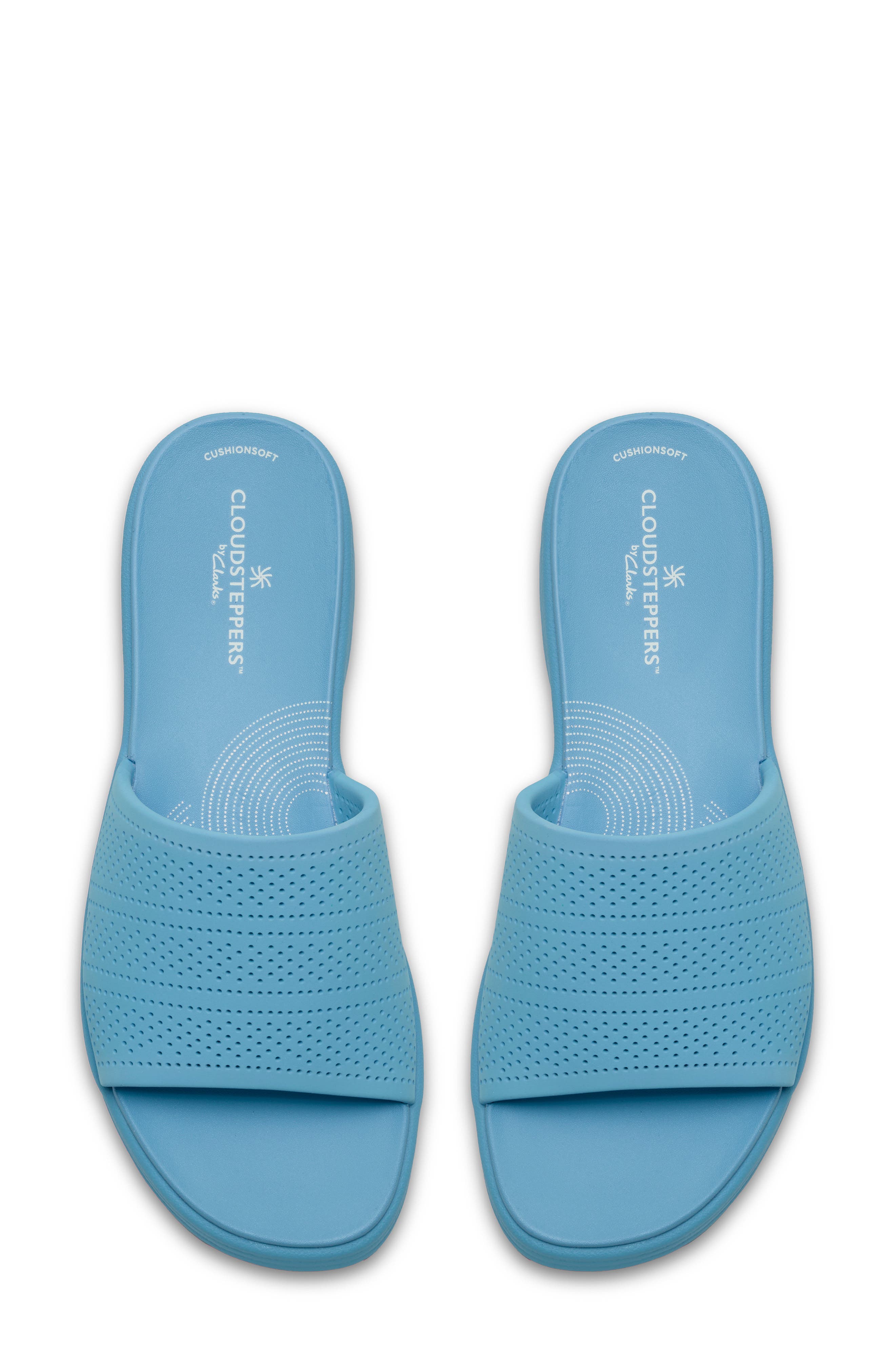 Drift Twist Wedge Slide Sandal, Alternate, color, BRIGHT BLUE