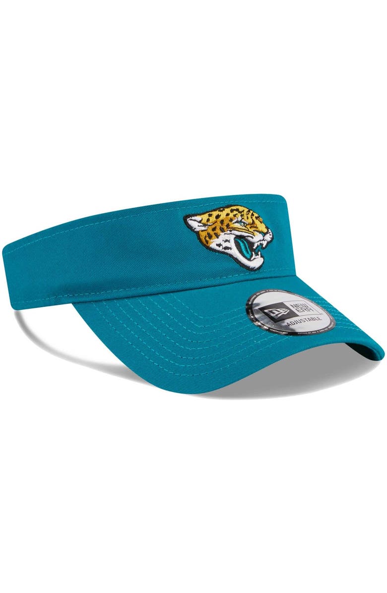 New Era Men's New Era Teal Jacksonville Jaguars Main Adjustable Visor, Alternate, color, Teal