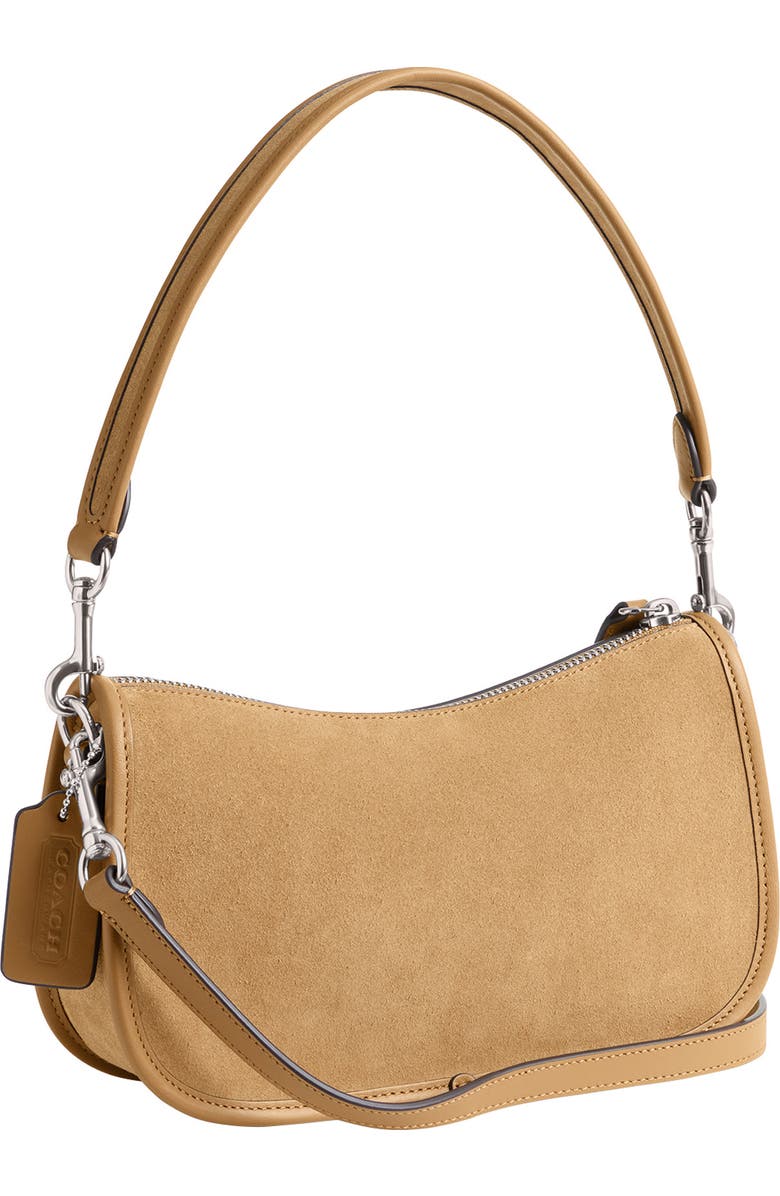 COACH Swinger Mixed Leather Shoulder Bag, Alternate, color,