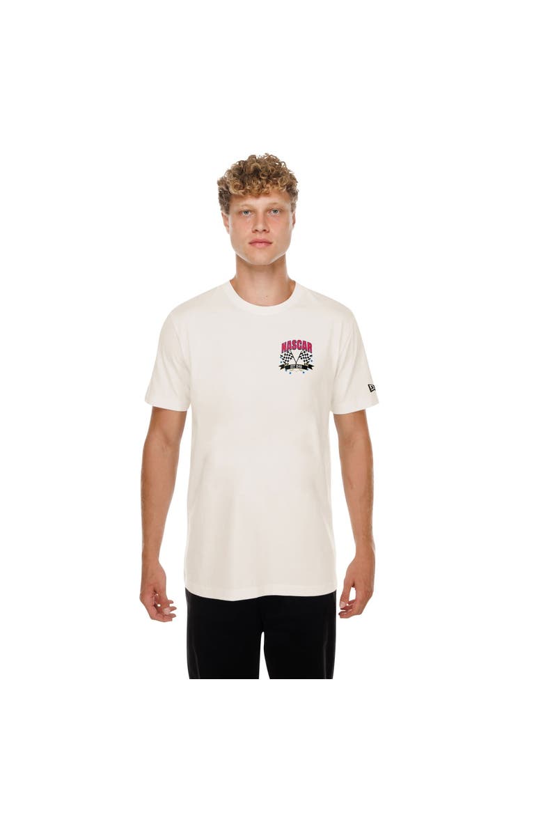 Men's New Era Cream NASCAR Est. 1948 T-Shirt, Alternate, color, Cream
